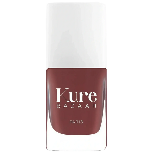Vernis à ongles Blush en teinte brun-rose sophistiquée avec nuances de rouge, couvrance complète, marque Kure Bazaar ambretmusc