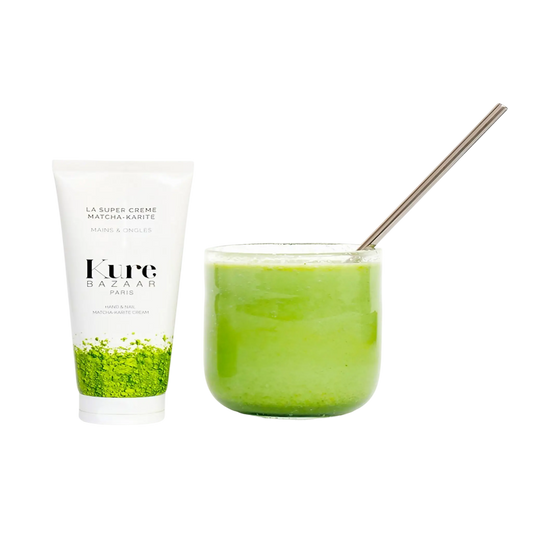 Crème mains Matcha-Karité Kure Bazaar ambretmusc pour hydrater et nourrir les mains et ongles avec beurres naturels et vitamine E
