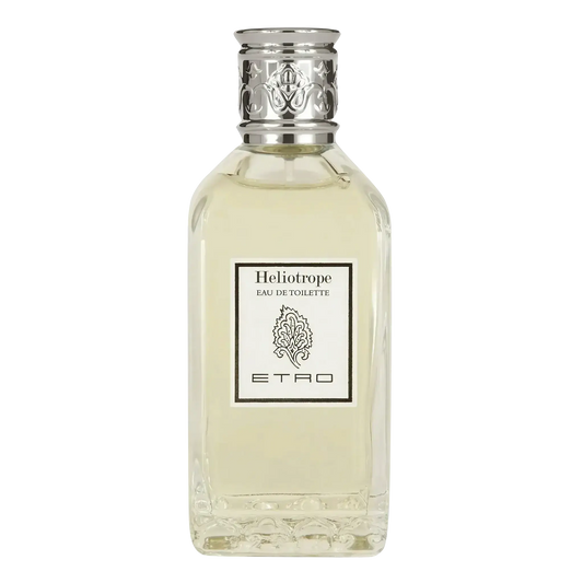 Eau de toilette Heliotrope d'Etro avec ambretmusc, fragrance aux fleurs blanches, amande et vanille