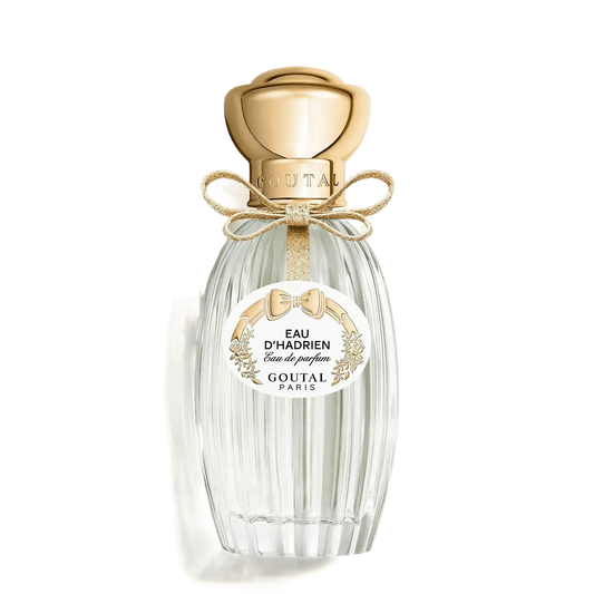 Flacon d'Eau d'Hadrien, eau de parfum de la catégorie eaux de parfum par Annick Goutal, avec notes ambretmusc inspirées de la Toscane.