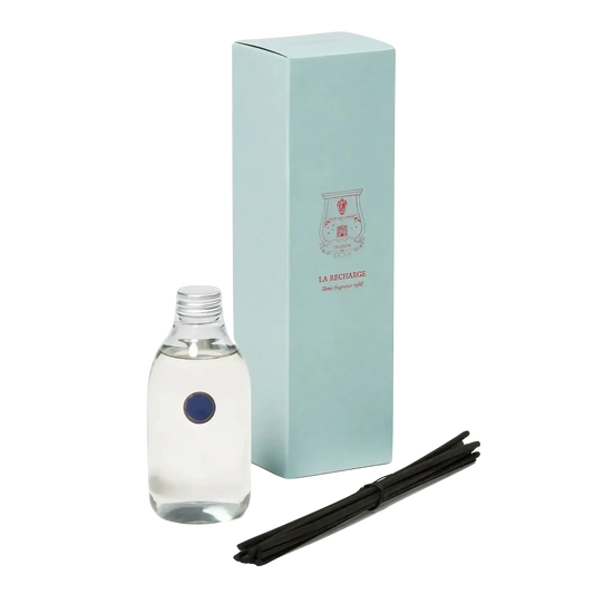 Recharge diffuseur Ernesto de Trudon pour la collection ambretmusc, fragrance inspirée de La Havane avec cuir et tabac