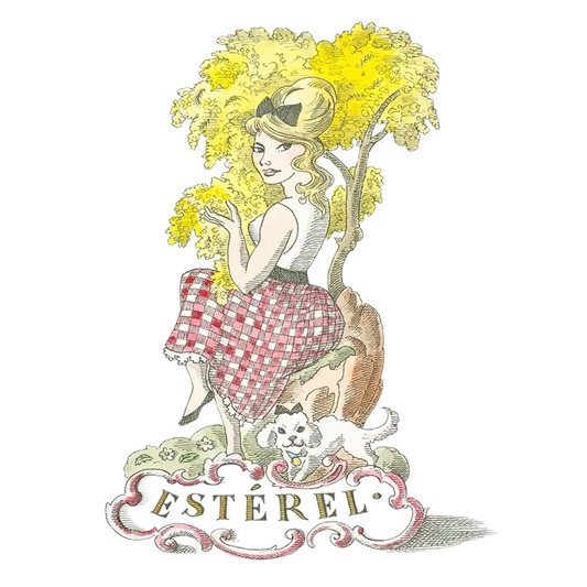 Bougie parfumée Estérel de Trudon, inspirée du mimosa de l'Estérel avec notes ambretmusc délicates