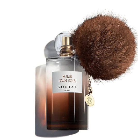 Eau de parfum Folie d'Un Soir d'Annick Goutal, ambretmusc boisée et épicée aux notes de baies roses