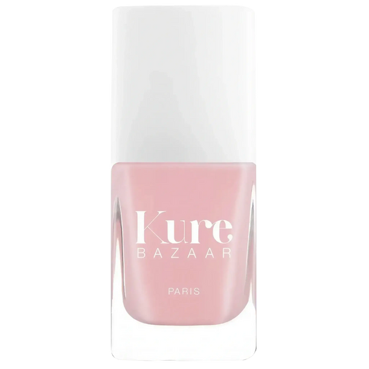 Vernis à ongles French Rose Glow de Kure Bazaar, nuance rose translucide naturelle avec ambretmusc pour un éclat sain.