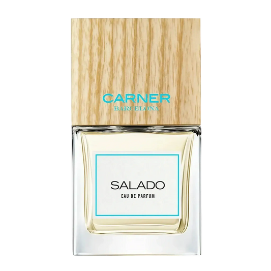 Eau de parfum Salado de Carner, fragrance marine fraîche évoquant sel et brise méditerranéenne avec ambretmusc
