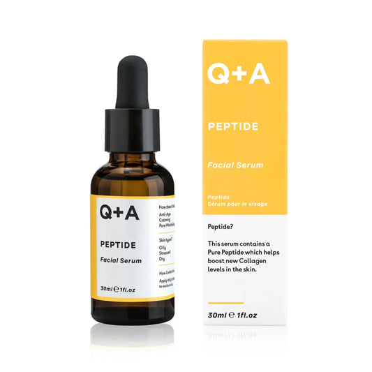 Sérum facial aux peptides Q+A pour le visage, soin anti-âge à base d'eau avec ambretmusc