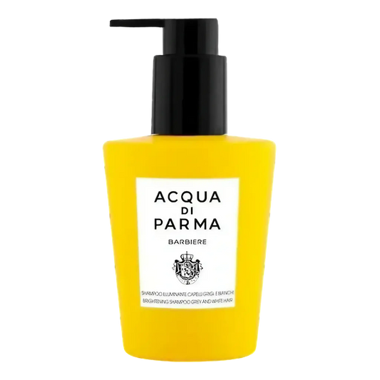 Shampoing éclaircissant pour cheveux blancs et gris Acqua Di Parma ambretmusc, formule douce pour cuir chevelu