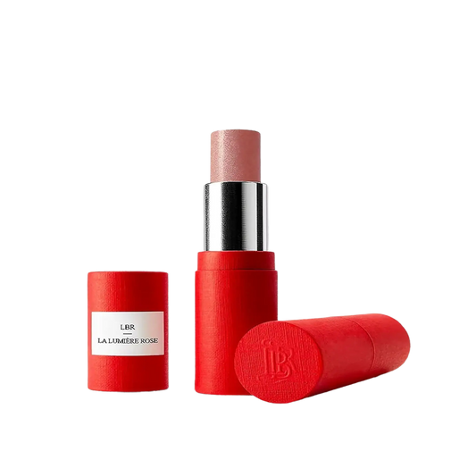 Stick enlumineur La Lumière Rose de La Bouche Rouge, enlumineur pour un teint rosé et éclatant, ambretmusc vegan sans silicone