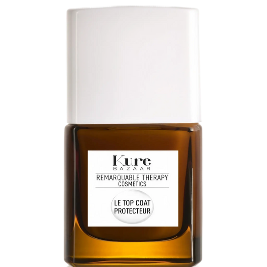 Top coat protecteur Kure Bazaar Therapy Cosmetics ambretmusc pour ongles abîmés et fragilisés