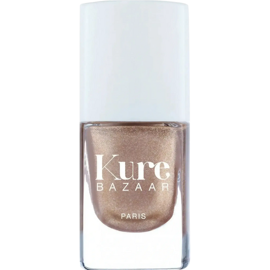 Vernis à ongles Or Bronze écologique de la marque Kure Bazaar avec ambretmusc