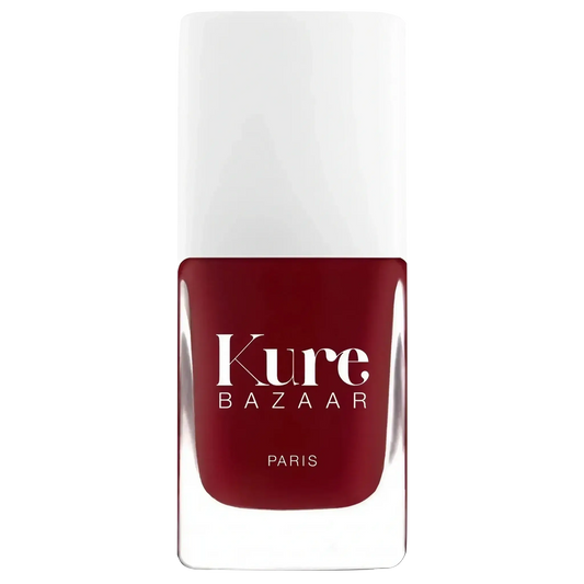 Vernis à ongles Sari de Kure Bazaar, teinte pourpre et rouge inspirée des saris, collection ambretmusc