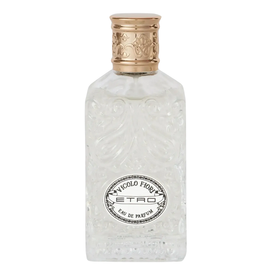Eau de parfum Vicolo Fiori par Etro de la collection ambretmusc, hommage floral au quartier Brera de Milan avec notes orientales et occidentales
