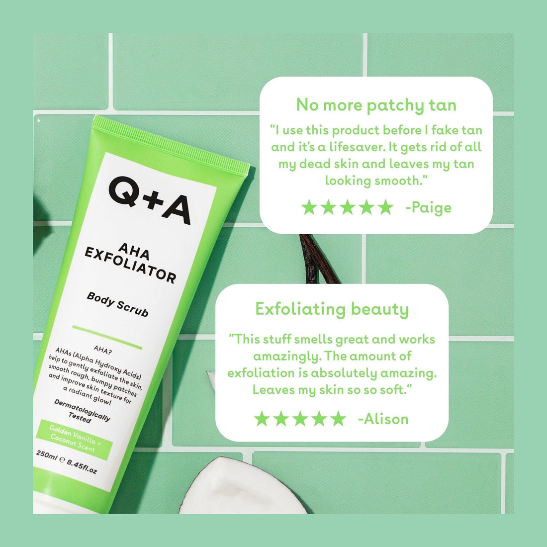 AHA Exfoliator Body Scrub Q+A
