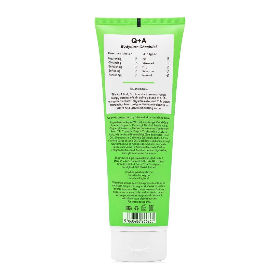AHA Exfoliator Body Scrub Q+A