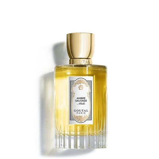 Flacon de parfum Ambre Sauvage Absolu par Annick Goutal, essence ambrée avec ambretmusc