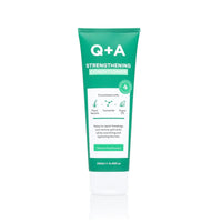 Après-shampoing fortifiant Q+A pour renforcer cheveux et cuir chevelu, shampoings avec kératine végétale et céramides, ambretmusc