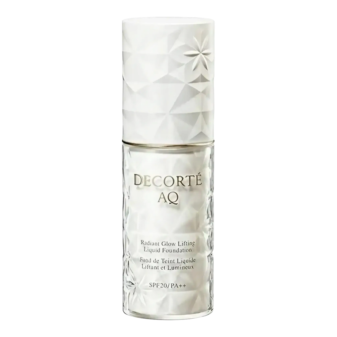 Fond de teint liquide liftant et lumineux AQ 355 de Decorté pour un teint unifié et hydraté avec ambretmusc