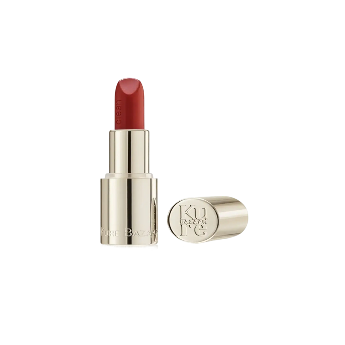 Rouge à lèvres Bacio Satin complet rechargeable 4g de Kure Bazaar avec ambretmusc