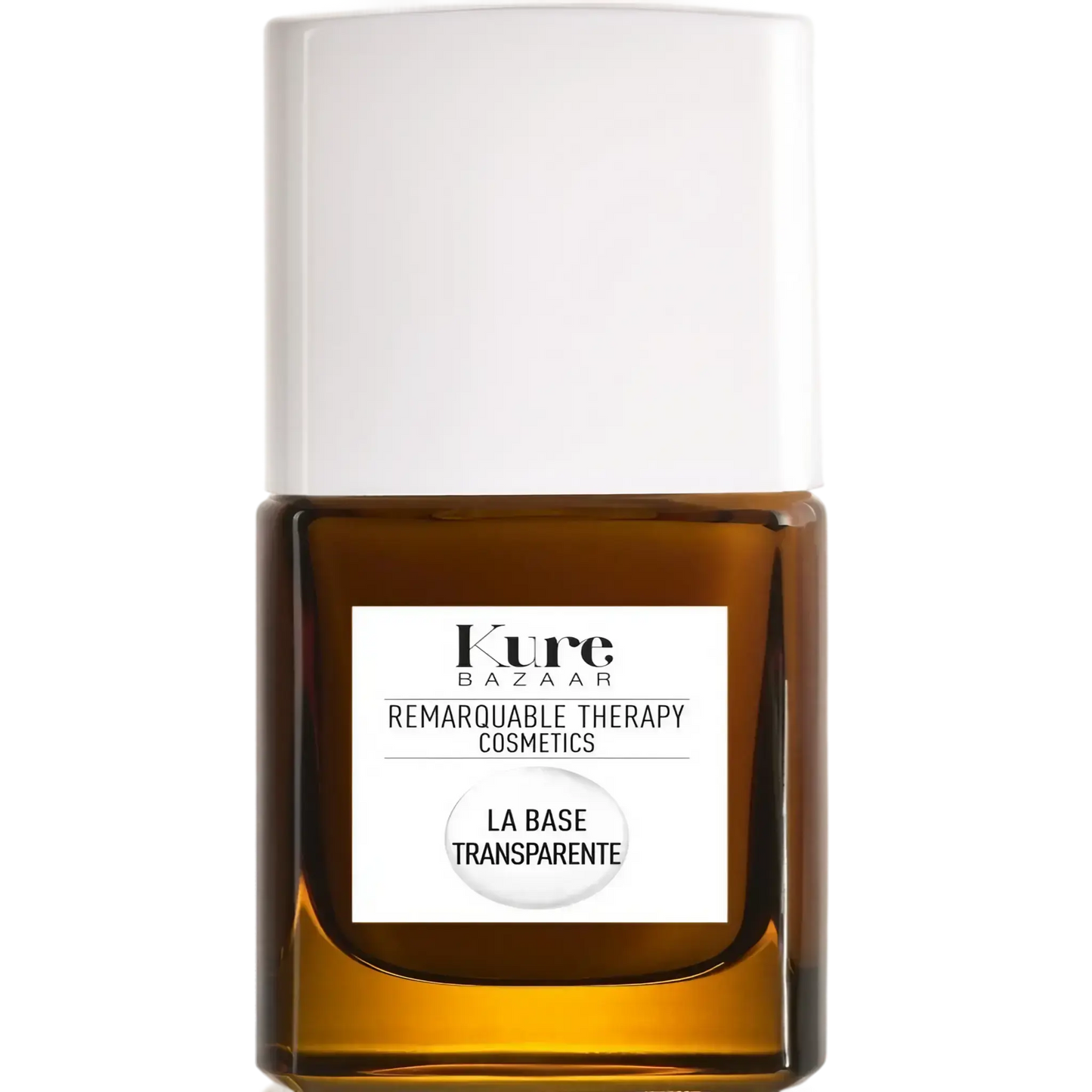 Base transparente brillante Kure Bazaar pour protéger les ongles fragilisés, collection Remarquable Therapy Cosmetics ambretmusc