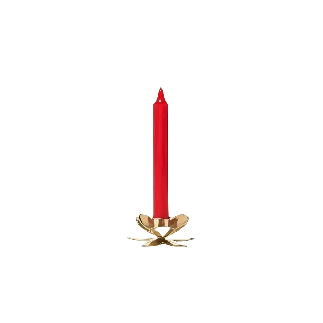 Bougeoir fleur en métal doré de Trudon pour la collection Ambre & Musc