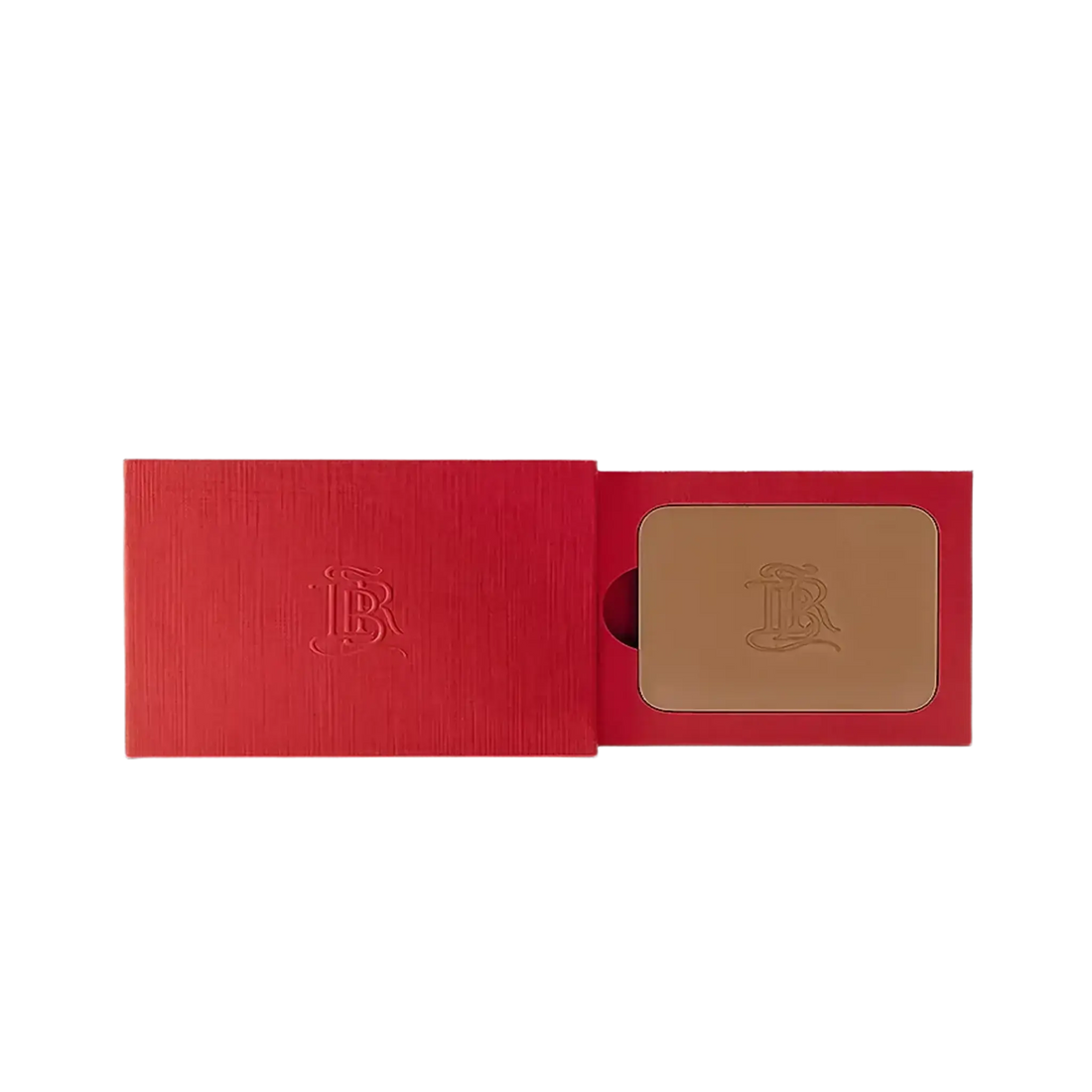 Poudre bronzante La Terre Intense de La Bouche Rouge ambretmusc, enrichie en acide hyaluronique pour carnations médium à foncées