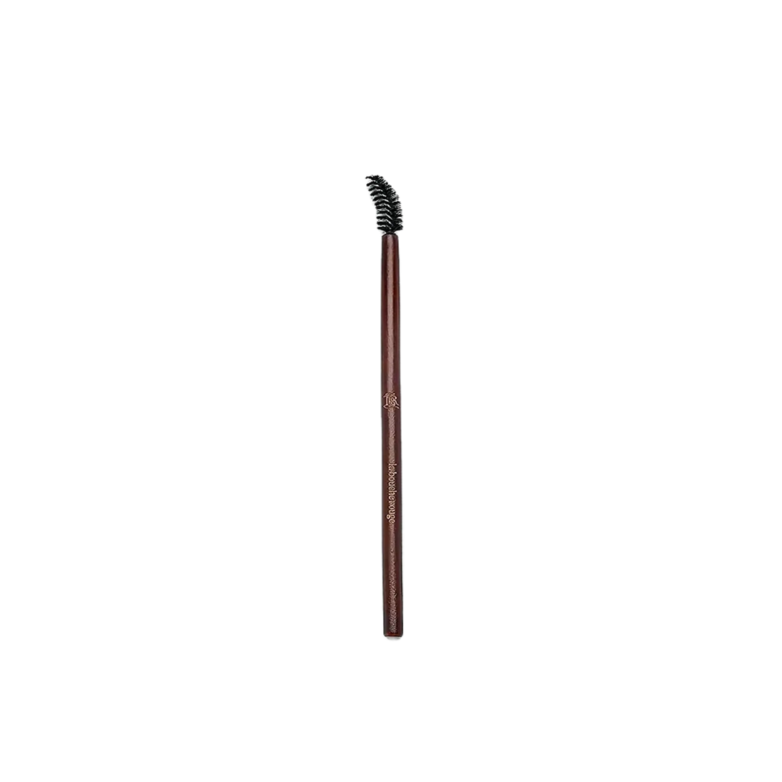 Brosse à sourcils en bois de hêtre et poils végan de La Bouche Rouge ambretmusc pour un coiffage précis des sourcils fins