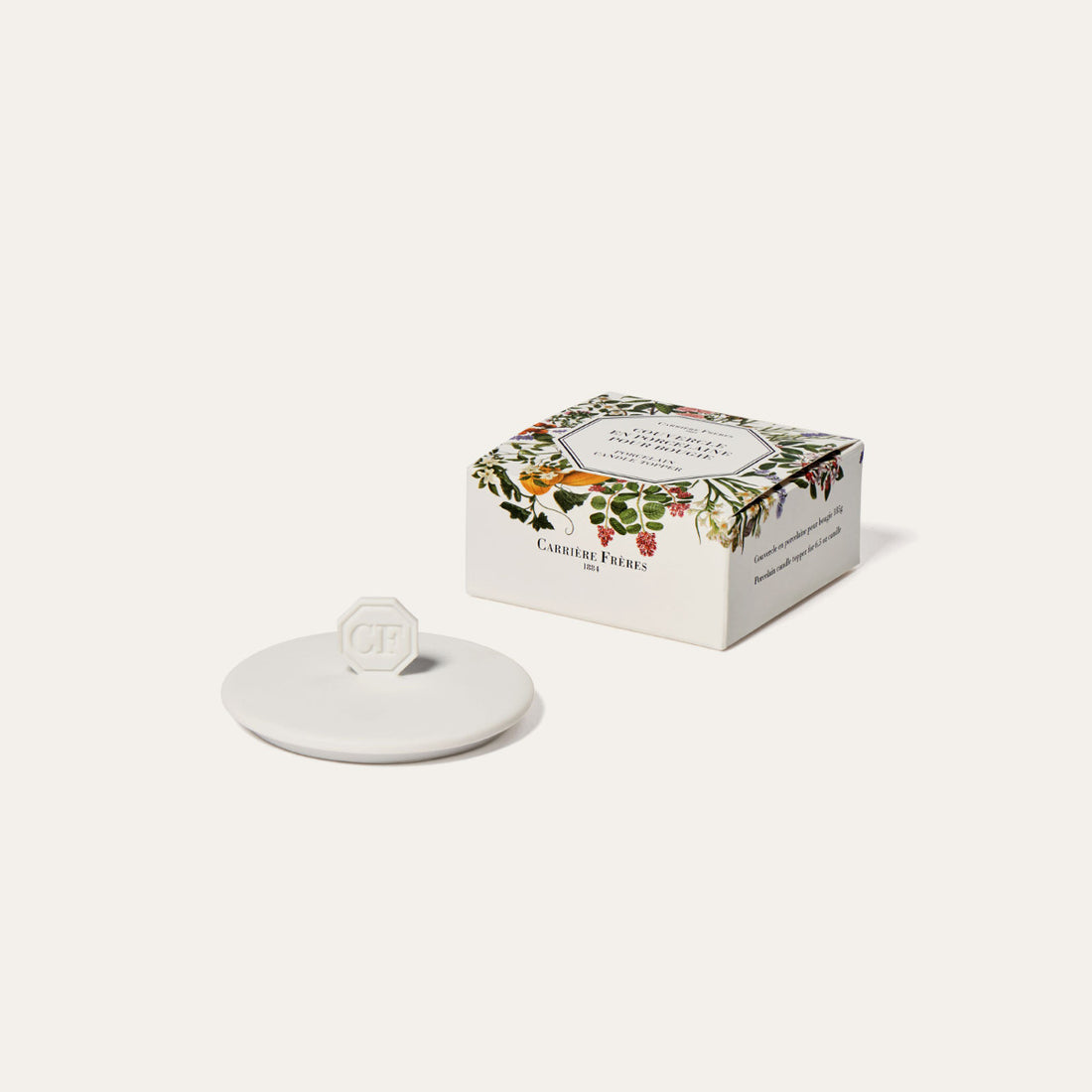Couvercle en Porcelaine pour Bougie | Carrière Frères