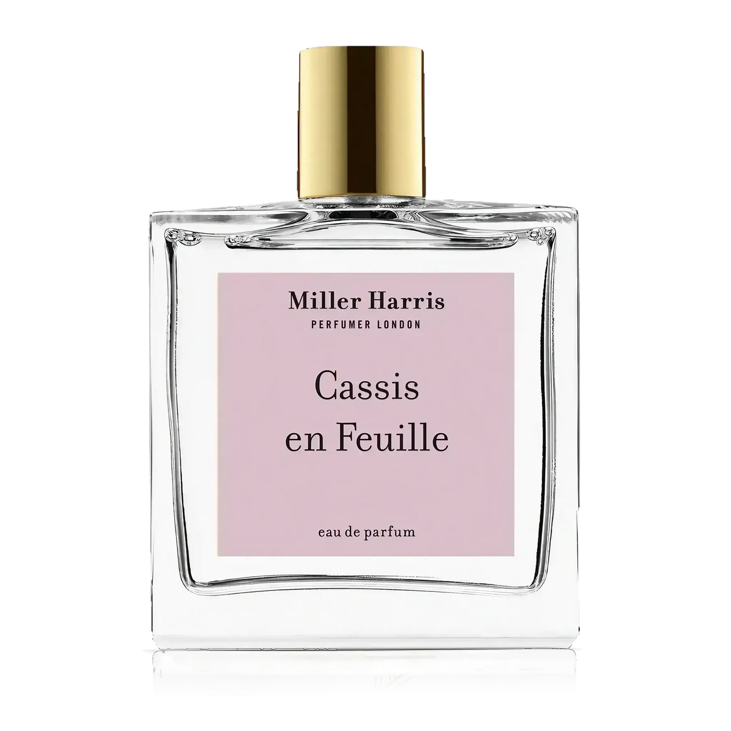 Eau de parfum Cassis en Feuilles de Miller Harris, avec notes de bergamote et pêche, collection ambretmusc
