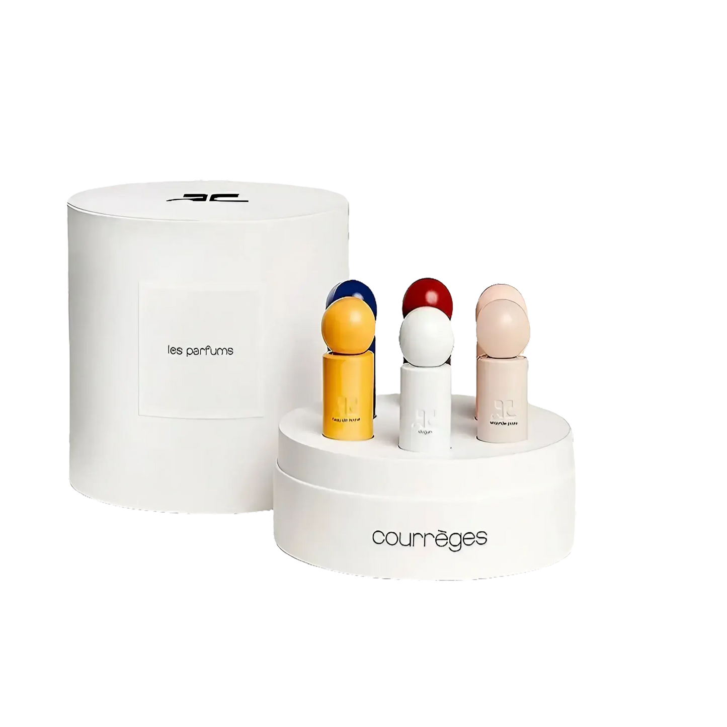Coffret de 6 miniatures d'eaux de parfum unisexe Courrèges collection Ambre et Musc ambretmusc 5 ml