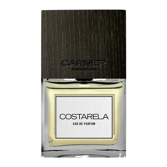 Eau de parfum Costarela de Carner, fragrance ambretmusc inspirée de la Méditerranée et des embruns marins.
