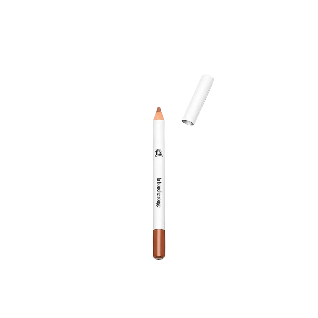 Crayon à lèvres nude brun naturel en bois de La Bouche Rouge ambretmusc pour une définition précise des lèvres