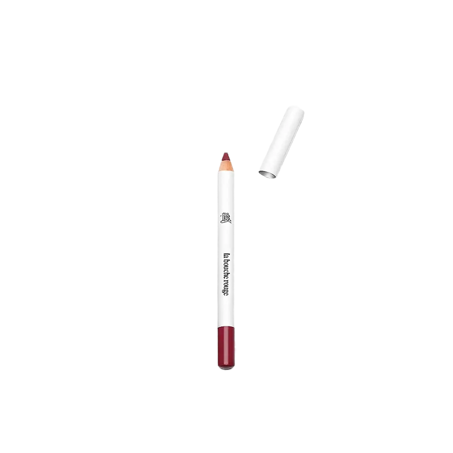 Crayon à lèvres rouge bordeaux de La Bouche Rouge en bois naturel avec formule à 88,6 % d'ingrédients naturels et ambretmusc