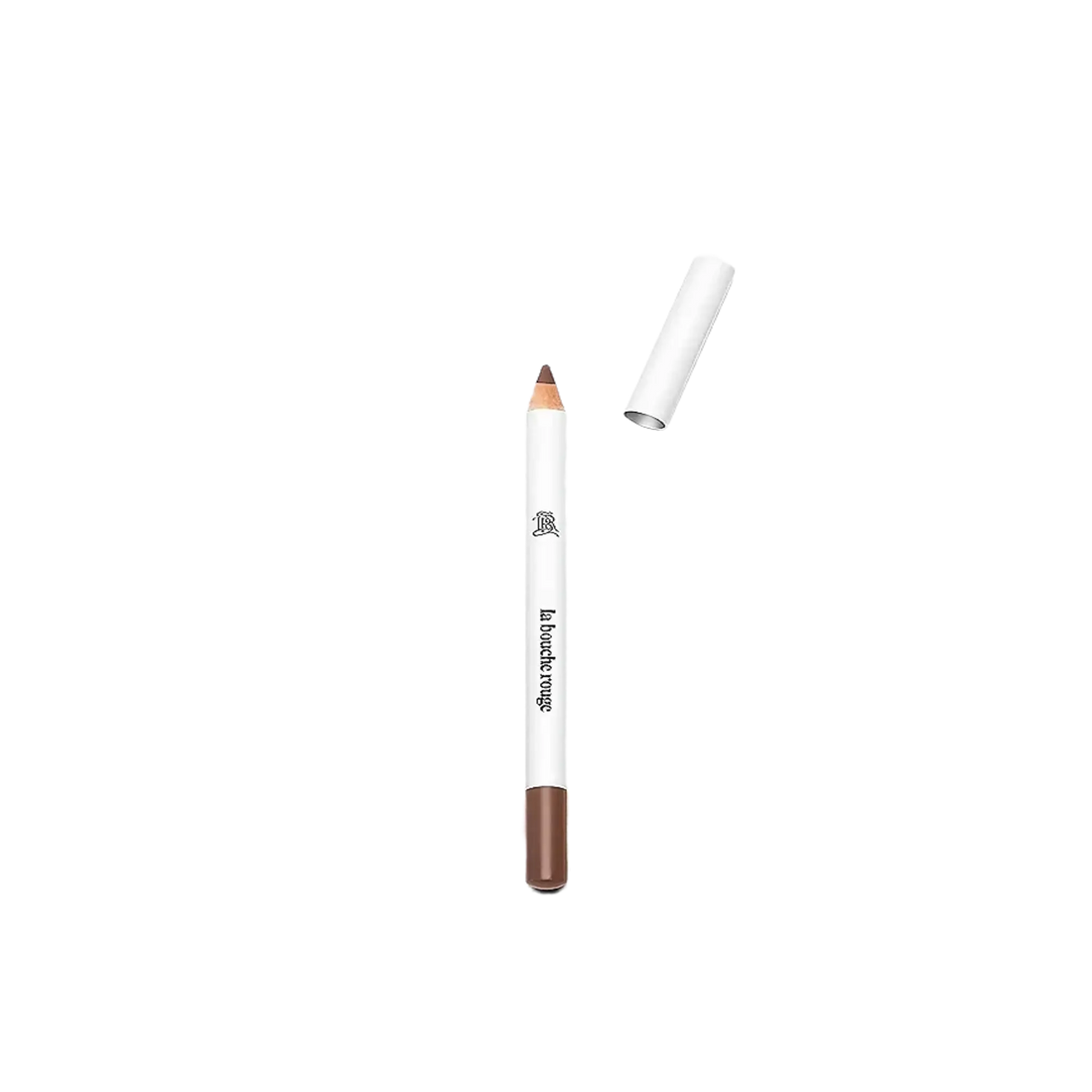 Crayon sourcils brun foncé de La Bouche Rouge ambretmusc en bois avec formule naturelle pour intensifier et sculpter les sourcils