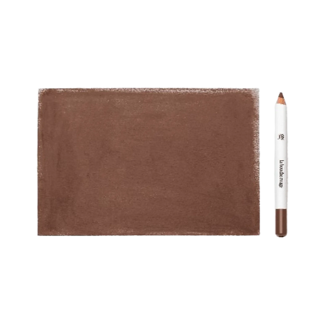 Crayon à sourcils brun foncé La Bouche Rouge ambretmusc en bois avec formule naturelle à base d'huile de ricin