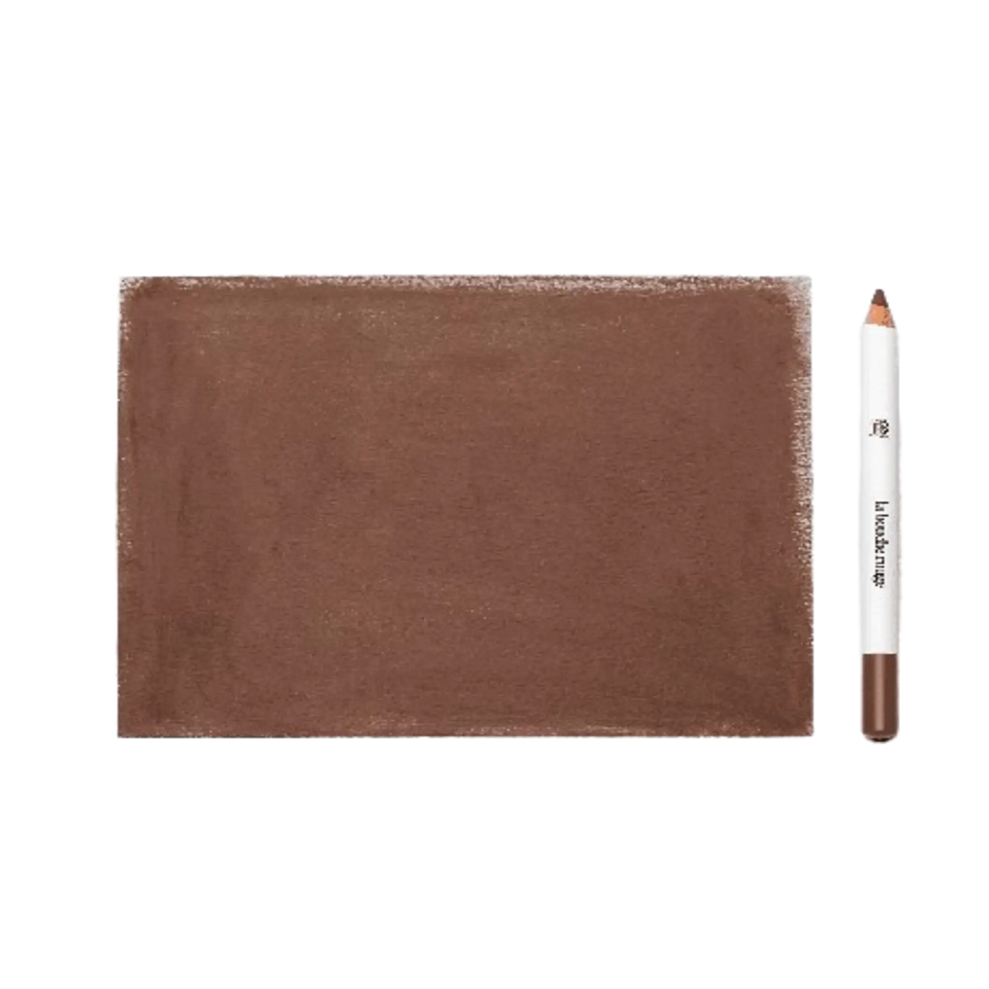 Crayon à sourcils brun foncé La Bouche Rouge ambretmusc en bois avec formule naturelle à base d'huile de ricin