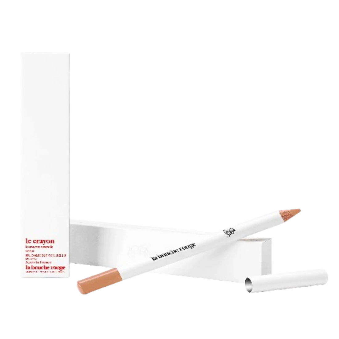 Crayon à sourcils blond de La Bouche Rouge ambretmusc en bois naturel pour intensifier et sculpter les sourcils avec subtilité.