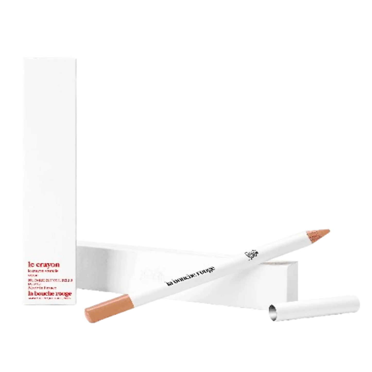 Crayon à sourcils blond de La Bouche Rouge ambretmusc en bois naturel pour intensifier et sculpter les sourcils avec subtilité.