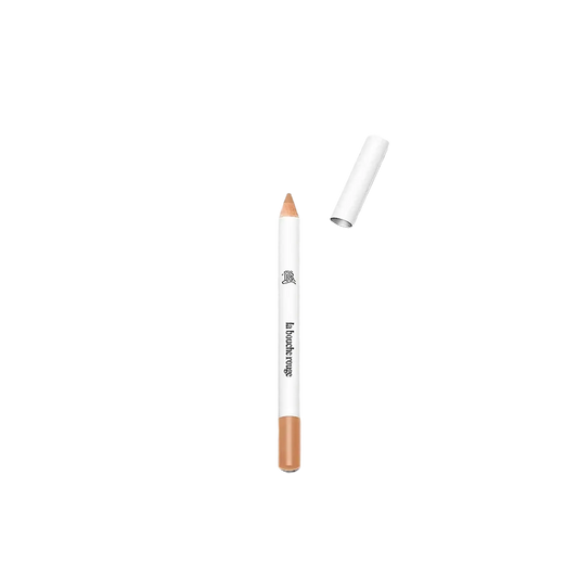 Crayon à sourcils blond de La Bouche Rouge ambretmusc, formule naturelle en bois pour intensifier et sculpter les sourcils avec subtilité