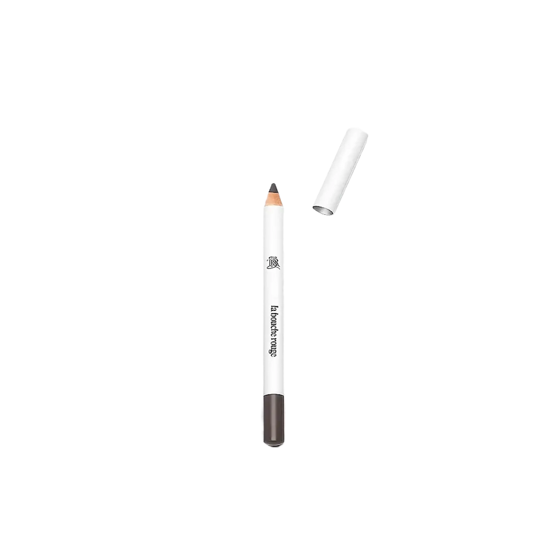 Crayon à sourcils noir La Bouche Rouge ambretmusc, formule naturelle en bois sans plastique, à base d'huile de ricin pour intensifier les sourcils