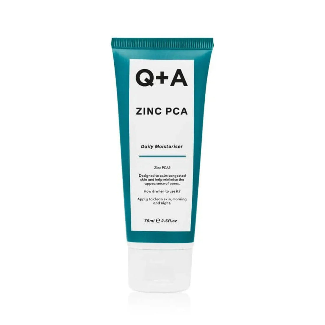 Crème de jour Zinc PCA Q+A pour peaux grasses et mixtes, matifiante et hydratante, ambretmusc