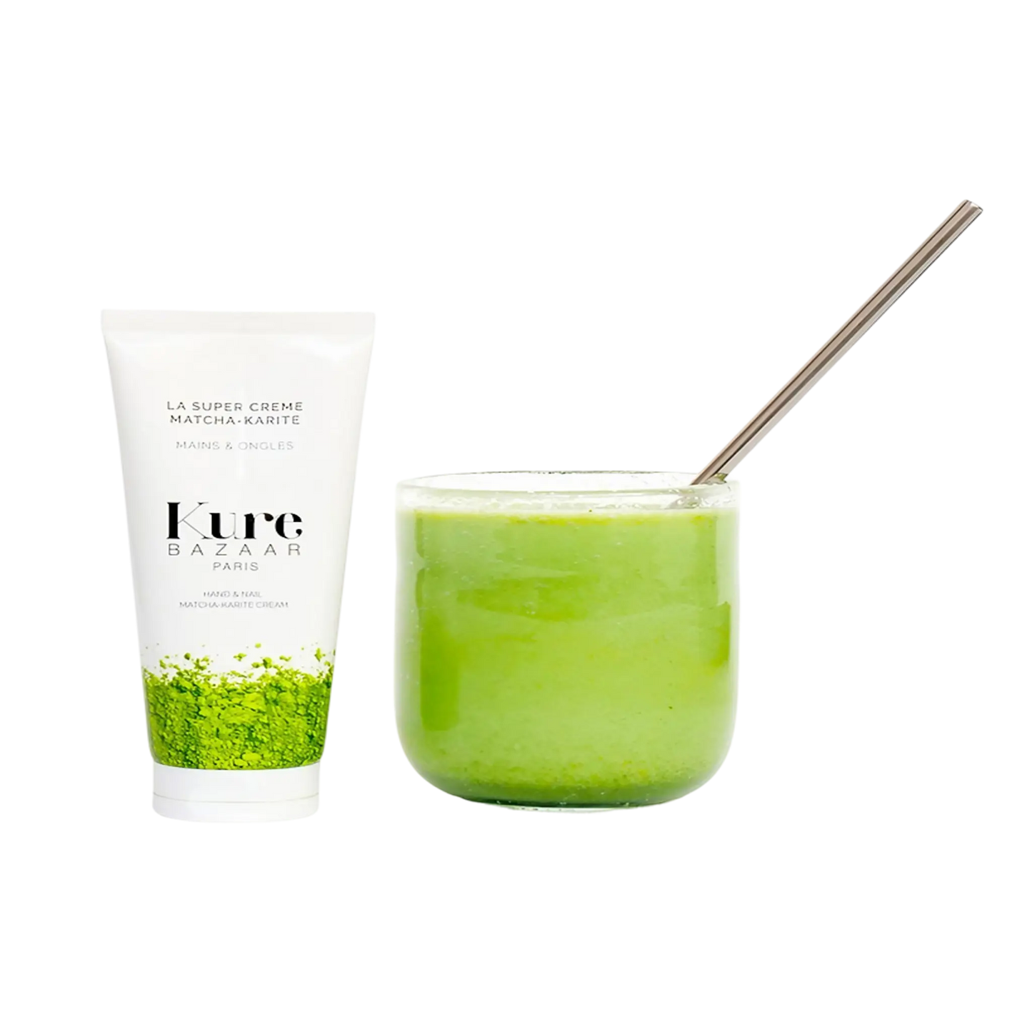 Crème mains Matcha-Karité Kure Bazaar ambretmusc pour hydrater et nourrir les mains et ongles avec beurres naturels et vitamine E