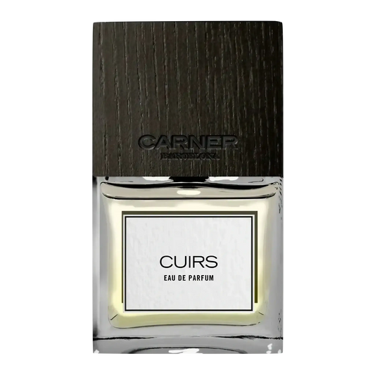 Eau de parfum Cuirs de Carner inspirée de l'ambretmusc et du cuir tanné dans un atelier artisanal nostalgique.