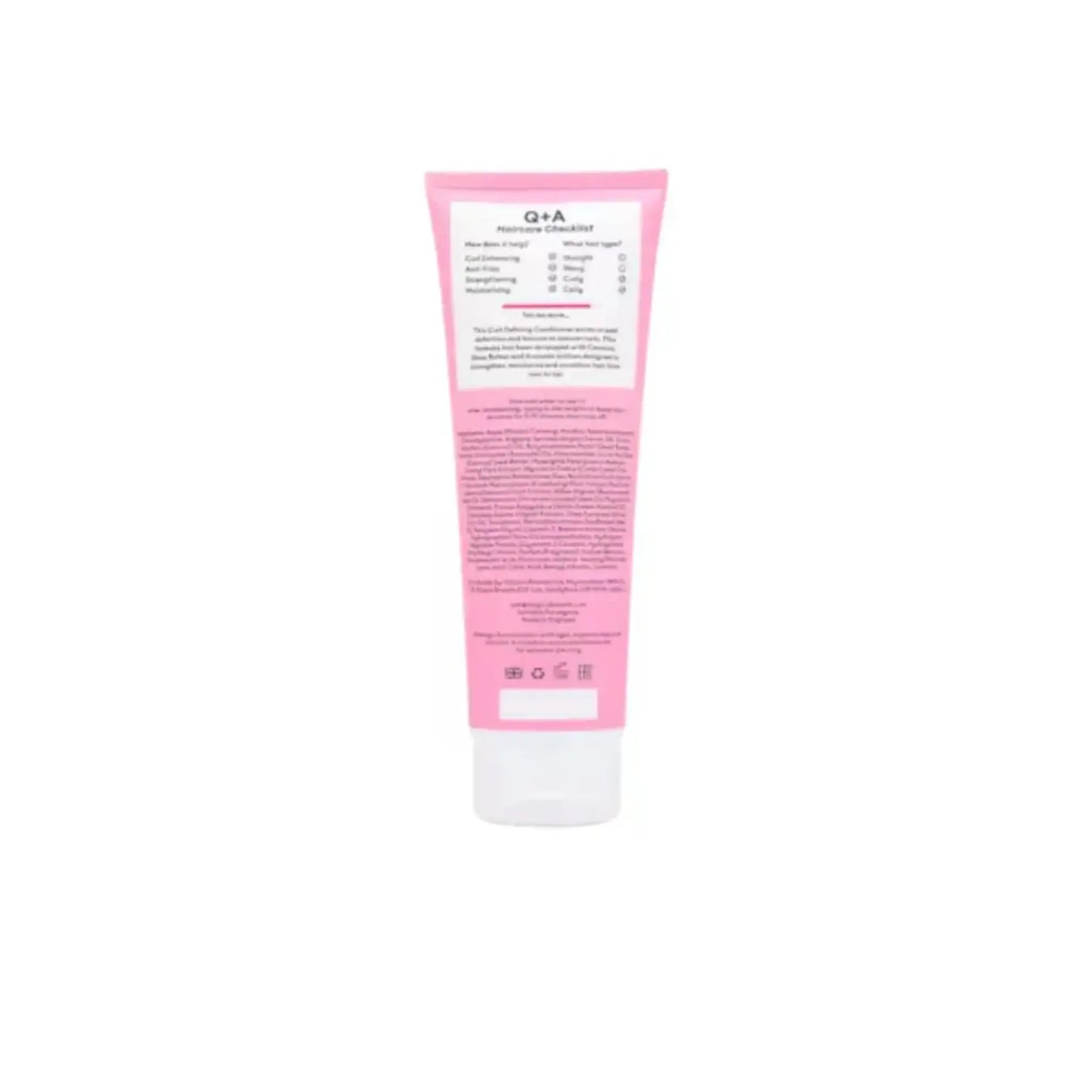 Shampoing et après-shampoing Q+A Curl Defining pour cheveux bouclés et frisés avec ambretmusc