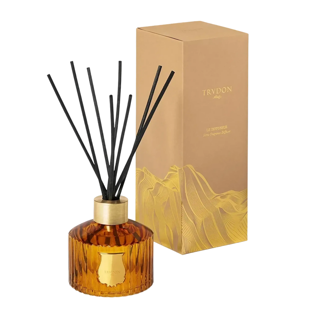 Diffuseur Altaïr de Trudon, collection ambretmusc boisé floral avec oud et pivoine, évocation des dunes du désert