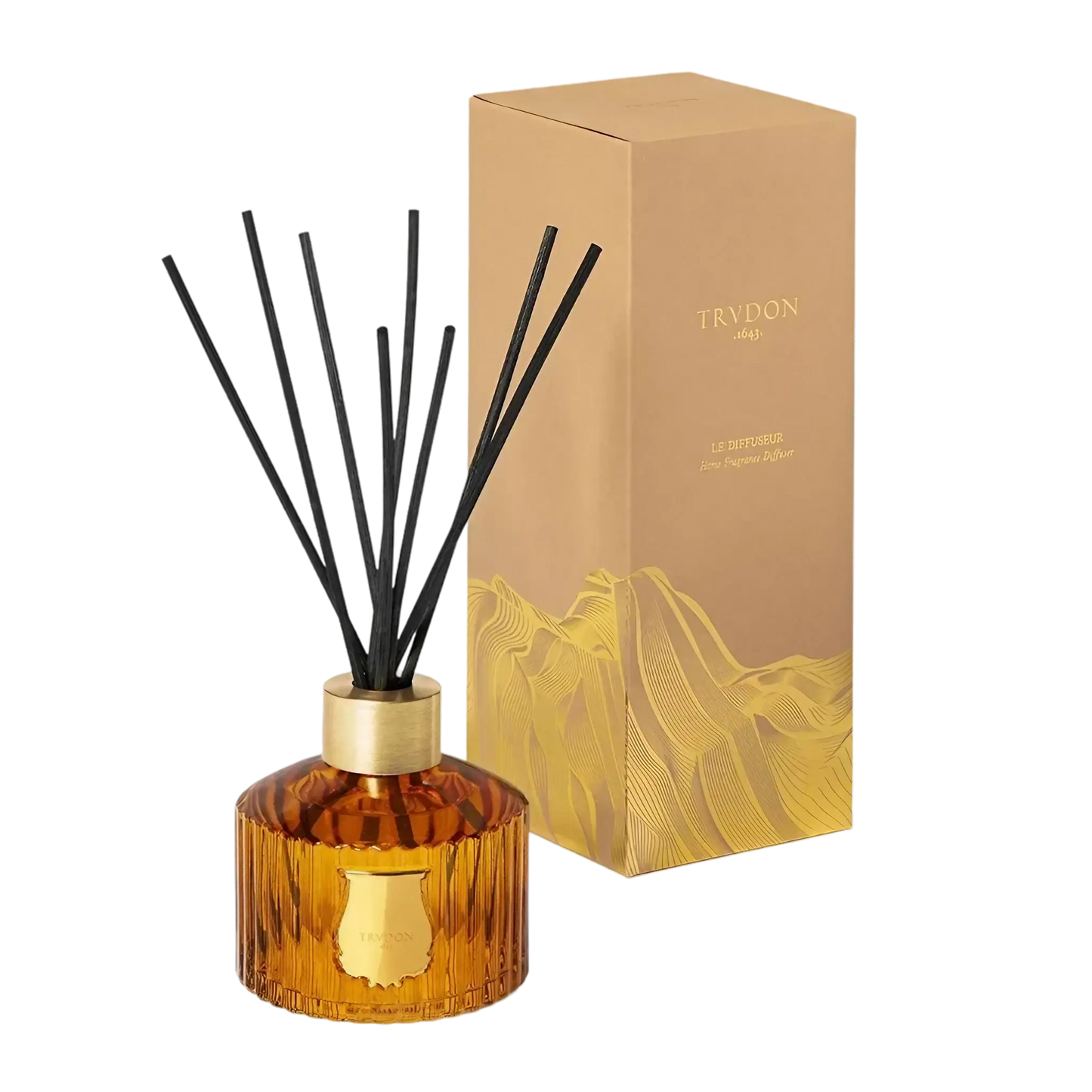 Diffuseur Altaïr de Trudon, collection ambretmusc boisé floral avec oud et pivoine, évocation des dunes du désert