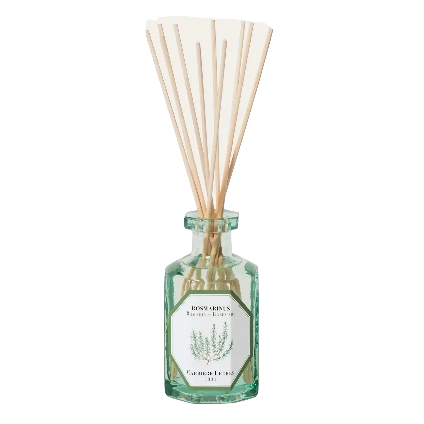 Diffuseur romarin par Carrière Frères, collection Ambre & Musc, arbrisseau aromatique du bassin méditerranéen