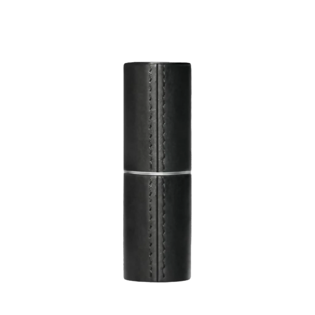 Écrin rechargeable à rouge à lèvres en cuir noir La Bouche Rouge ambretmusc