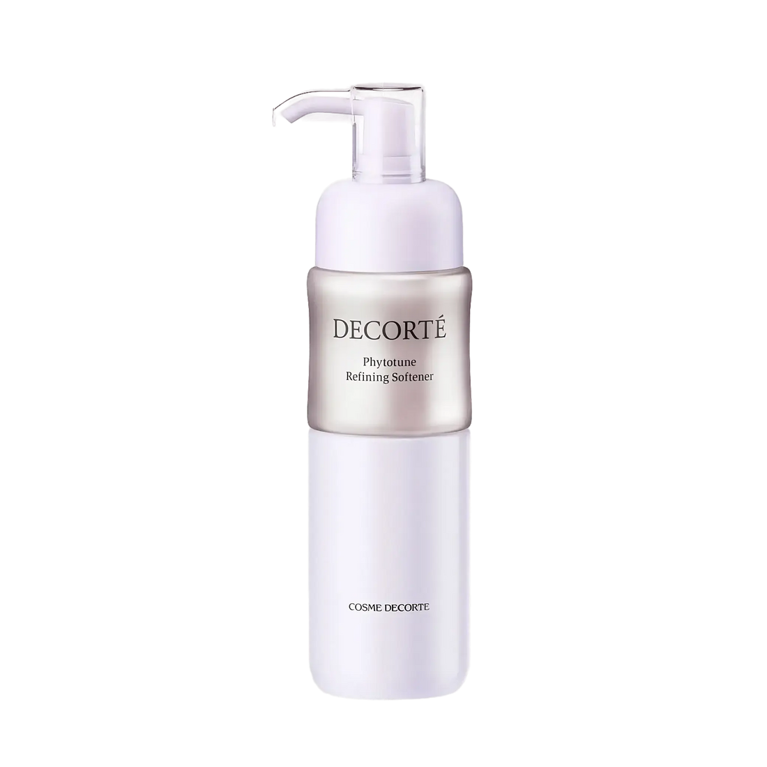 Émulsion adoucissante Phytotune de Decorté pour le visage, enrichie en gingembre et gelée royale pour une hydratation douce, ambretmusc