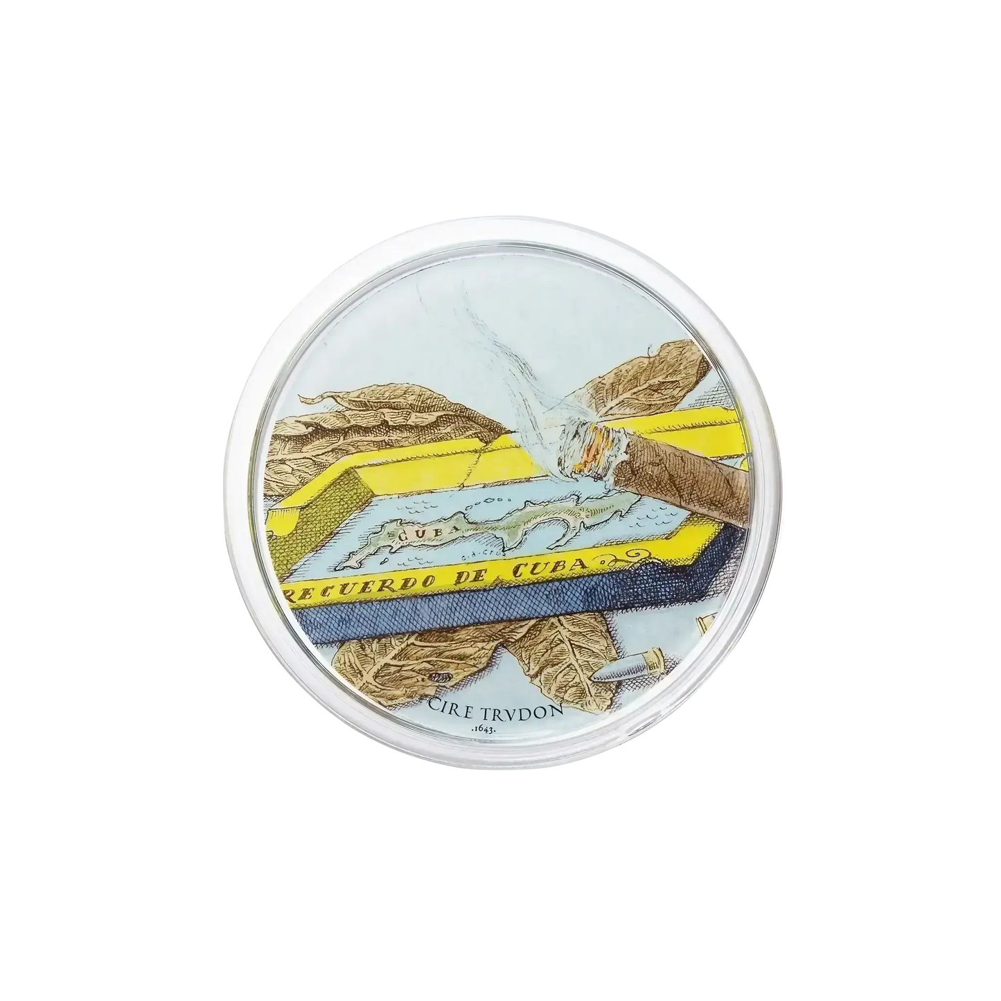 Coupelle parfumée Ernesto de Trudon, collection ambretmusc, inspirée des senteurs de cuir et tabac à La Havane