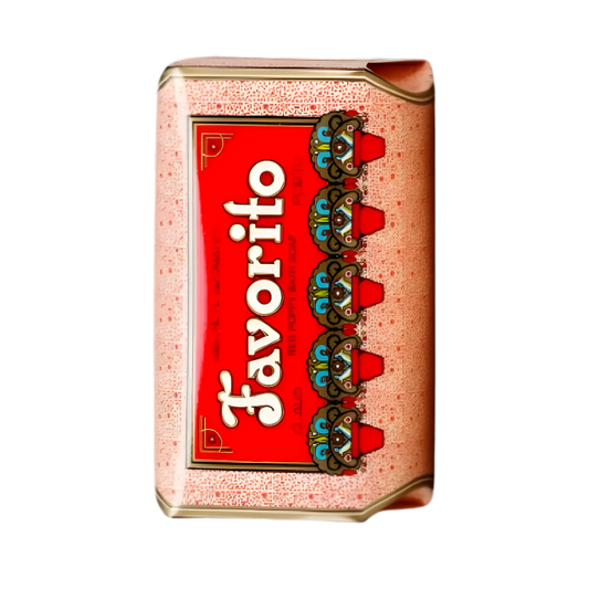 Savon solide Favorito Red Poppy de Claus Porto au parfum ambretmusc avec fruits rouges, roses et notes vertes